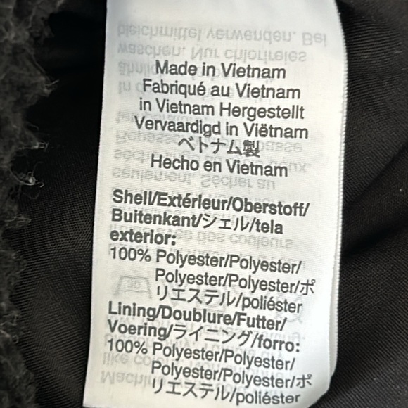 J Crew Mercantile Sherpa Vest Gold Zippers Fuzzy Cozy Warm XXS w MEASUREMENTS - Picture 11 of 13